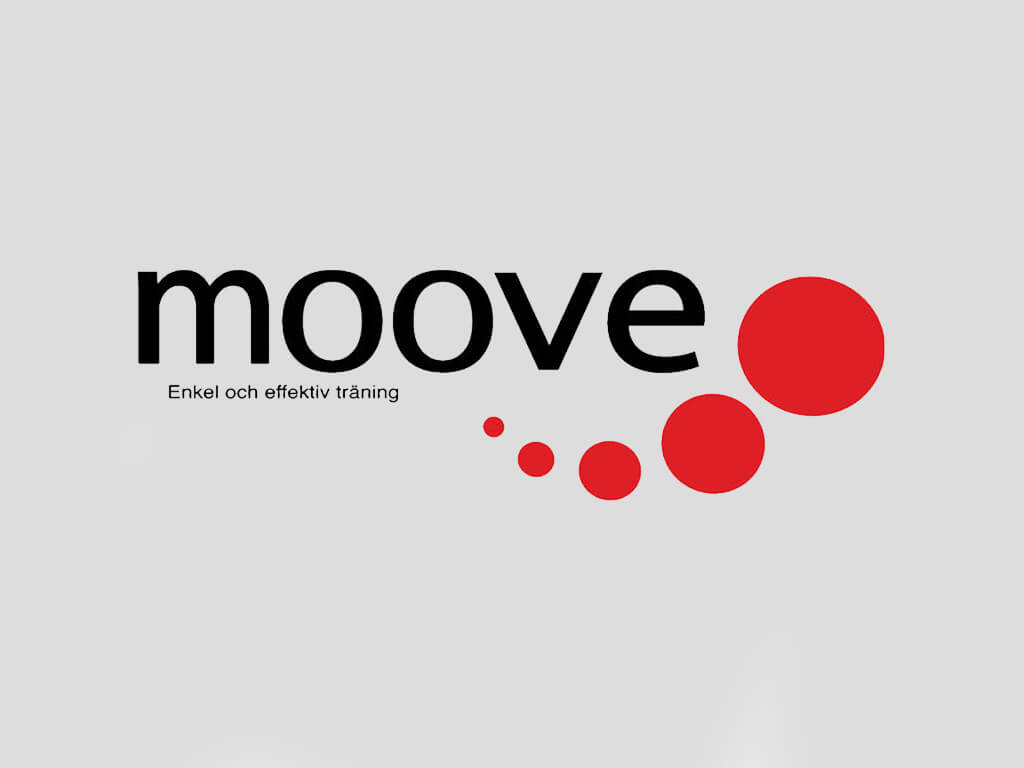 Logotypen till gymmet Moove i Ånge.