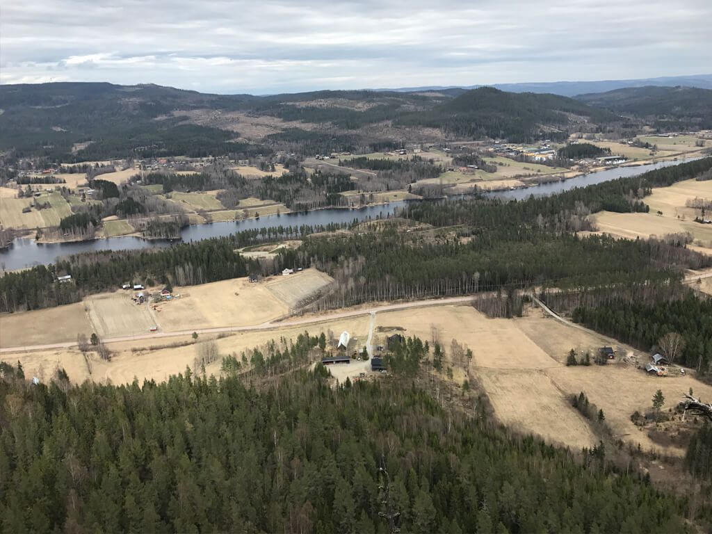 Utsikten över Rankleven i Erikslund.