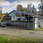 Utsidan av Ånge Glasmästeri.