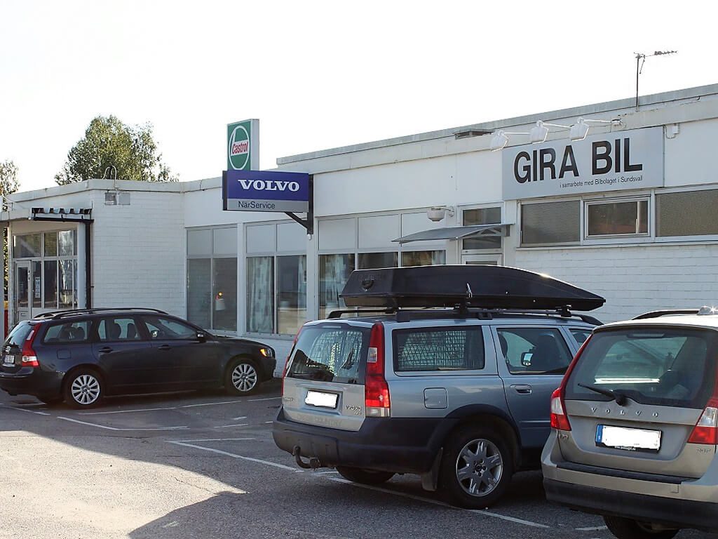 Utsidan av verkstaden Gira Bil.