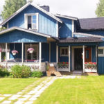 Utsidan av villan vid Hovslagargränd 5 i Alby.